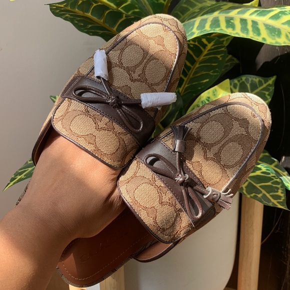 Coach Monogram NWOT mule slides - Picture 3 of 12